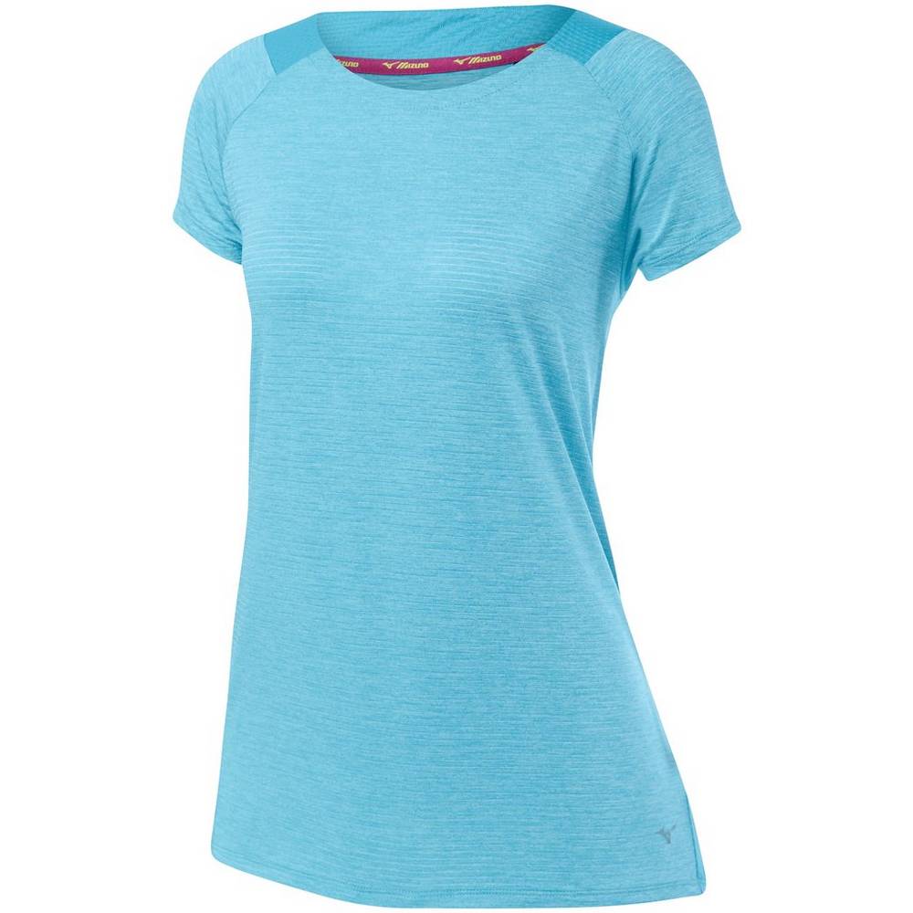 Camiseta Mizuno Lyra - Mulher - Azuis Turquesa - XFTCZ7610